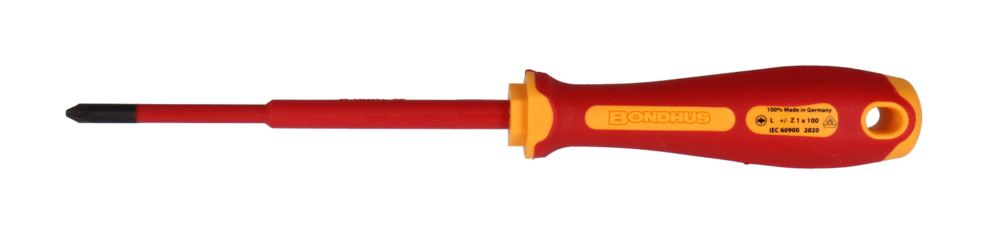 VDE Slim skruvmejsel +/- PZ 1